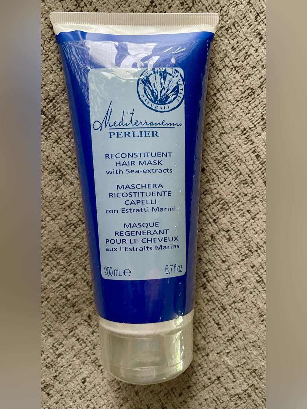 Perlier Mediterranean Reconstructing Hair Mask Sea Extracts 6.7oz FACTORY SEALED